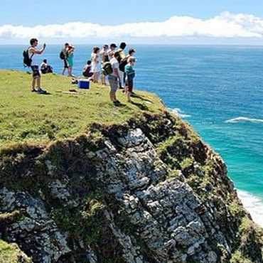 Coffee Bay Hike. Cliffs above Coffee Bay